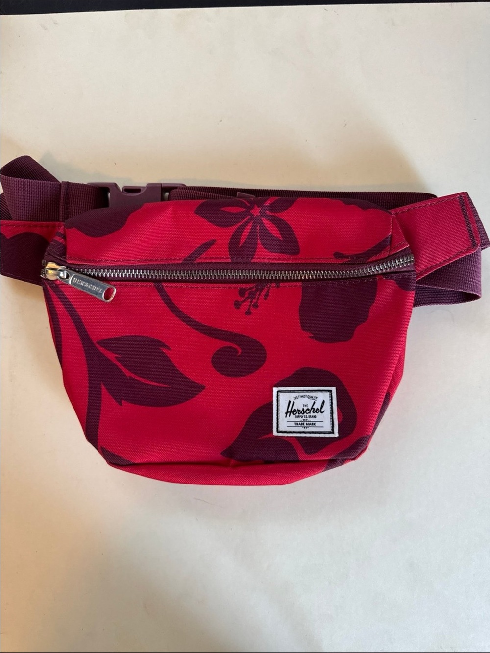 Herschel Supply Company Red Floral Crossbody Waist Bag
